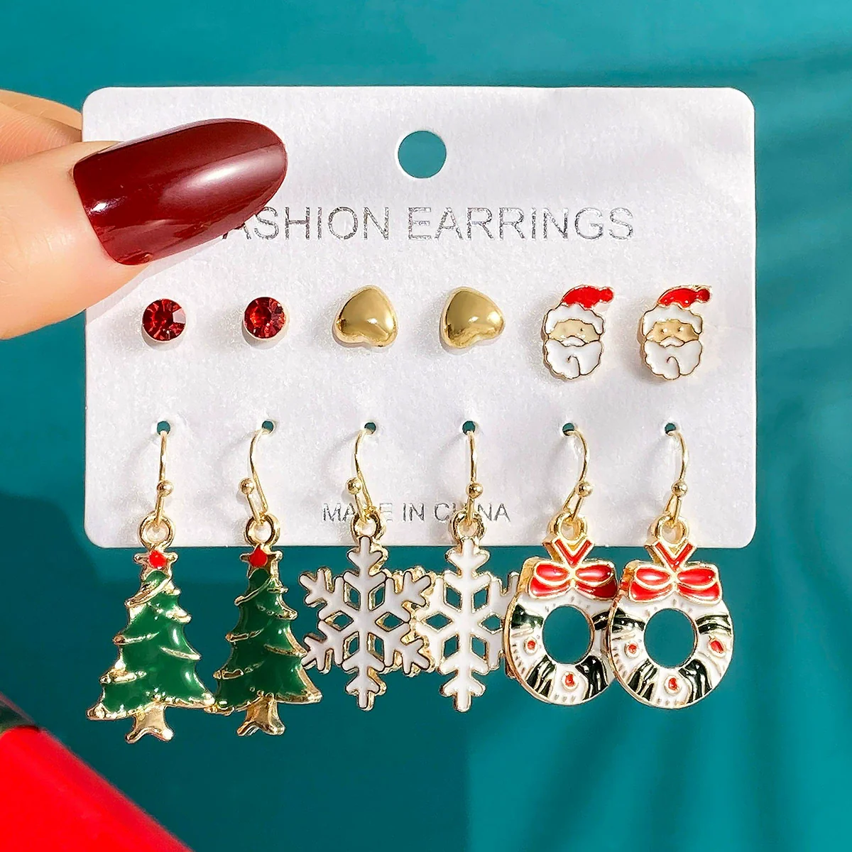 Wholesale Alloy Earrings With Cartoon Characters Dripping Oil Design For Women Festival Elements Style - Image 6