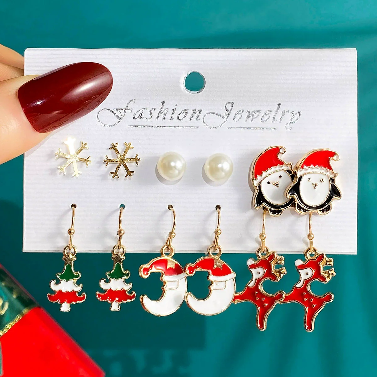Wholesale Alloy Earrings With Cartoon Characters Dripping Oil Design For Women Festival Elements Style - Image 8
