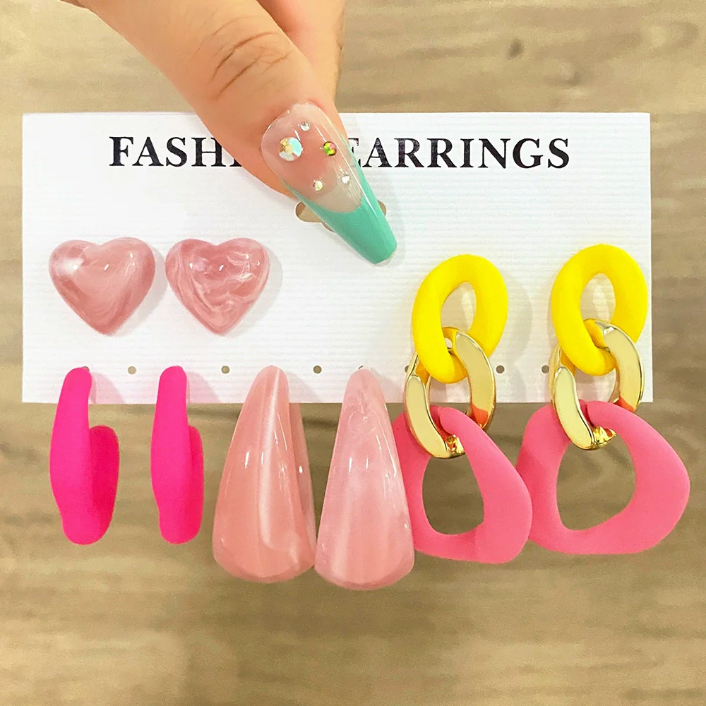 Wholesale Alloy Earrings With Cartoon Heart Bear Design Stainless Steel Needle Electroplating Unisex - Image 8
