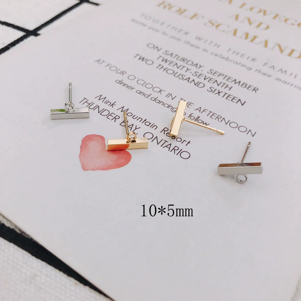 Wholesale Alloy Fashion Smooth Color Electroplated Oneword Earring With Hanging Ear Accessories - Image 2