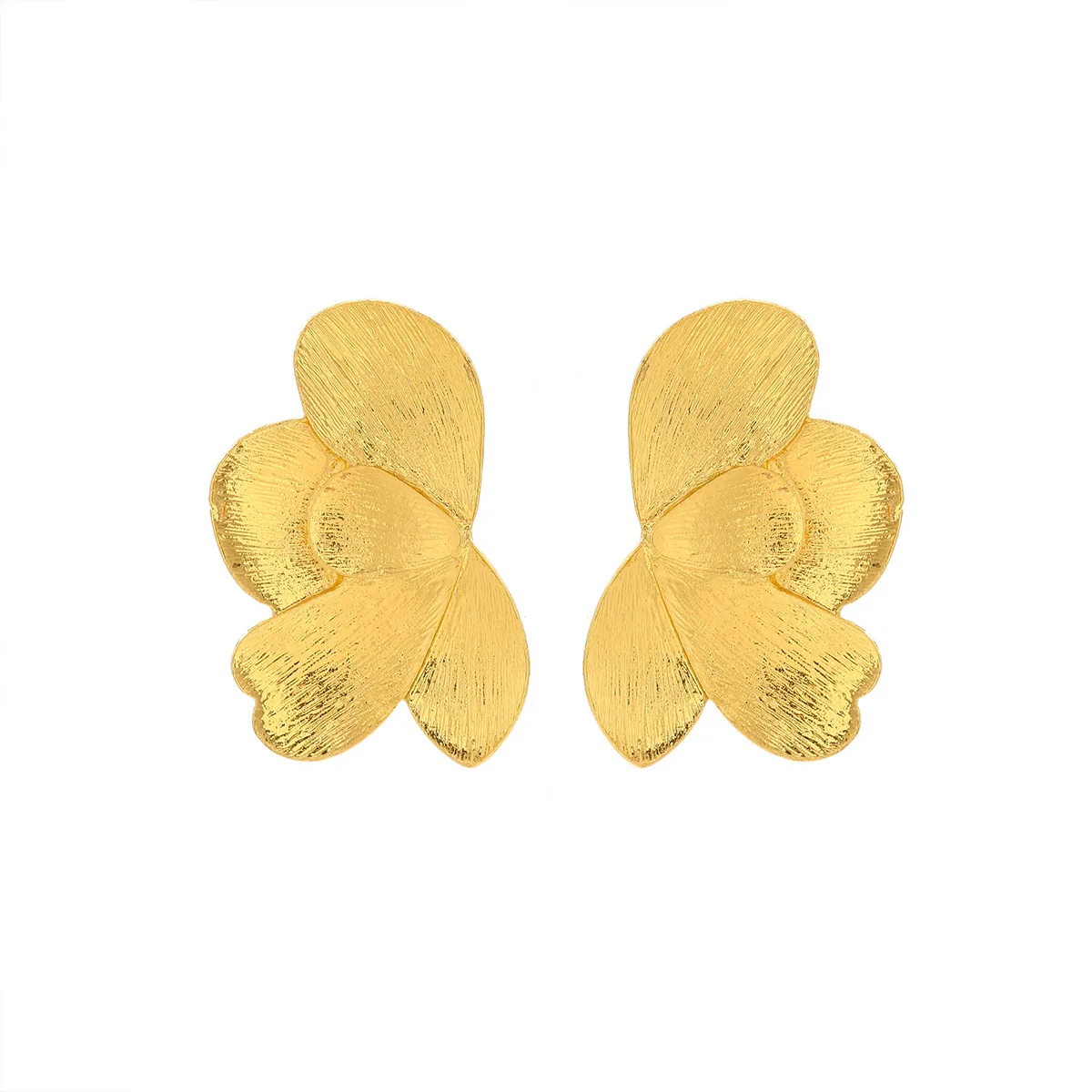 Wholesale Alloy Fashion Women's Flower Earrings With Electroplating - Image 5