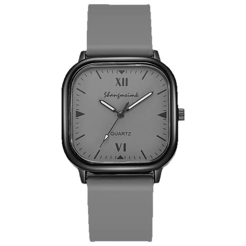 Wholesale Alloy Faux Leather Unisex Square Quartz Watch Simple Trend Leisure Style - Image 5