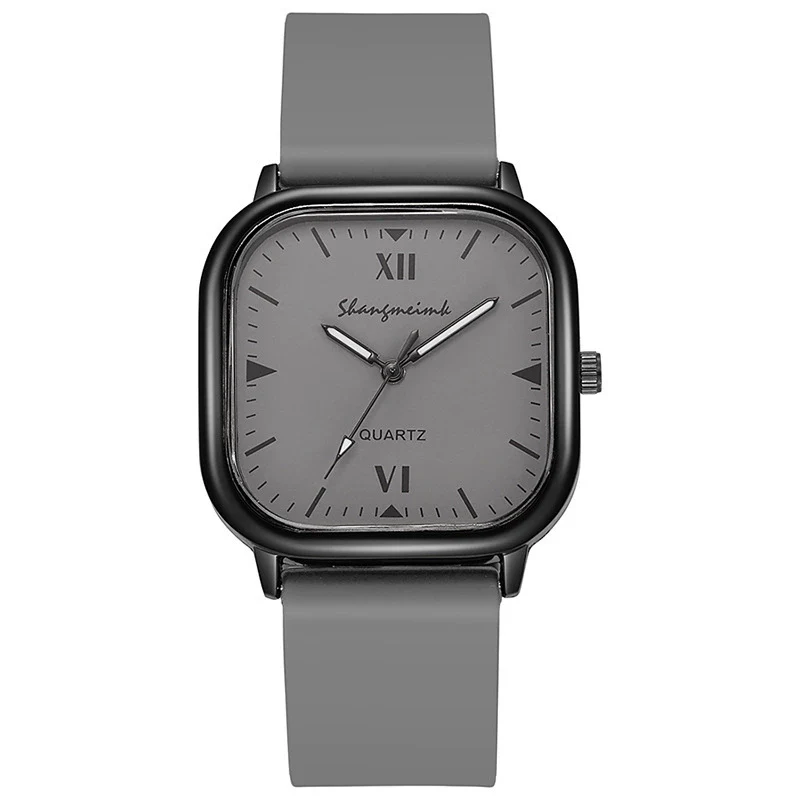 Wholesale Alloy Faux Leather Unisex Square Quartz Watch Simple Trend Leisure Style - Image 7