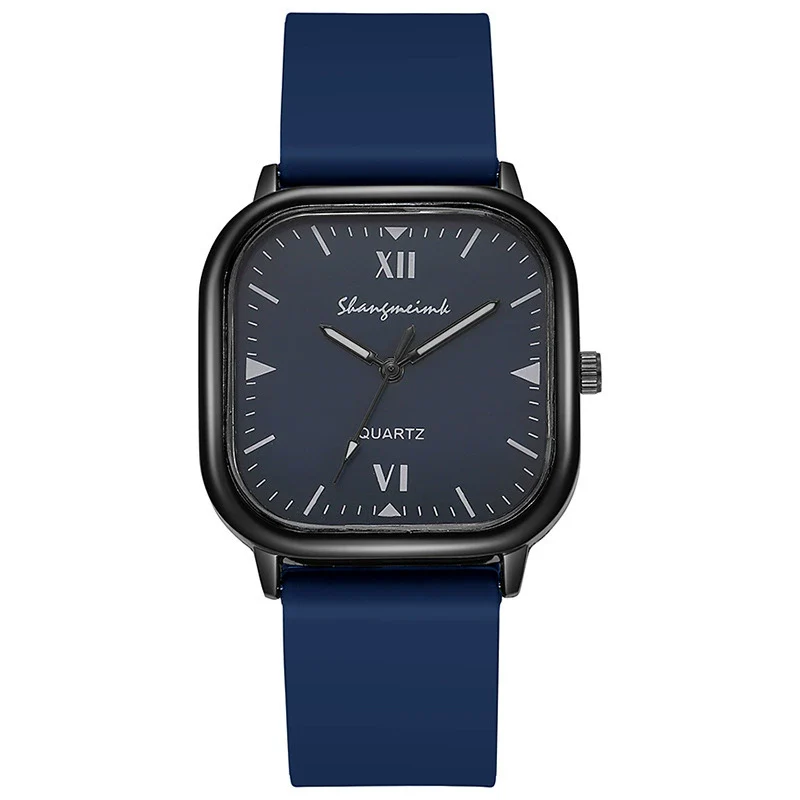 Wholesale Alloy Faux Leather Unisex Square Quartz Watch Simple Trend Leisure Style - Image 8