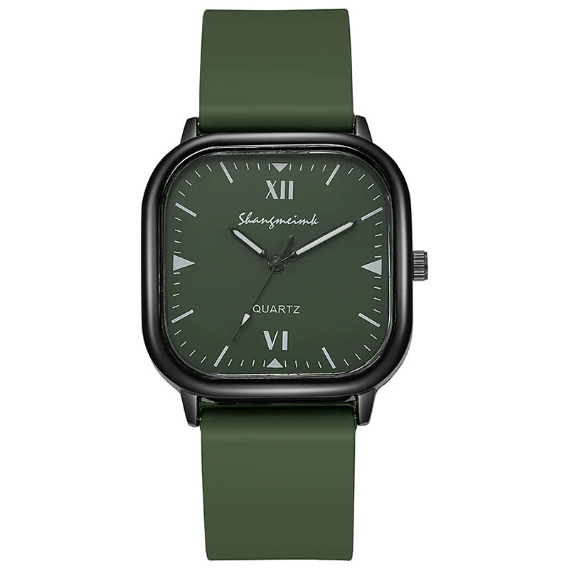 Wholesale Alloy Faux Leather Unisex Square Quartz Watch Simple Trend Leisure Style - Image 9