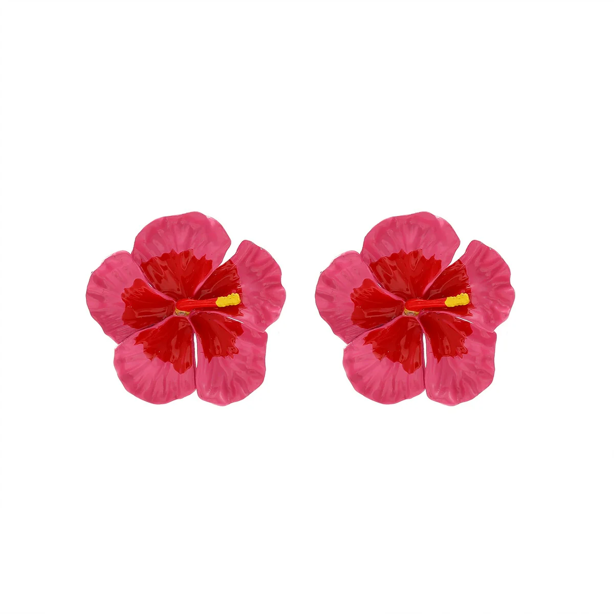 Wholesale Alloy Floral Dripping Oil Earrings For Women - Image 6