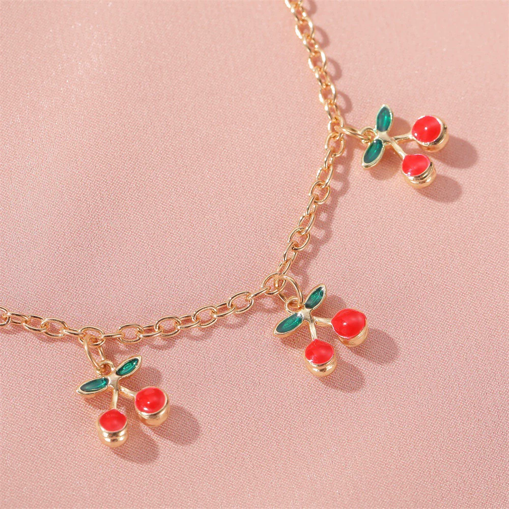 Wholesale Alloy Fruit Love Pendant Bracelet For Men And Women With Electroplating - Image 4