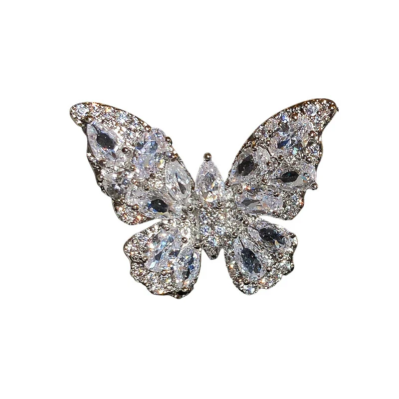 Wholesale Alloy Geometric Butterfly Women's Cold Style Fashion Light Luxury Ear Bone Clip Earrings With Electroplating - Image 5