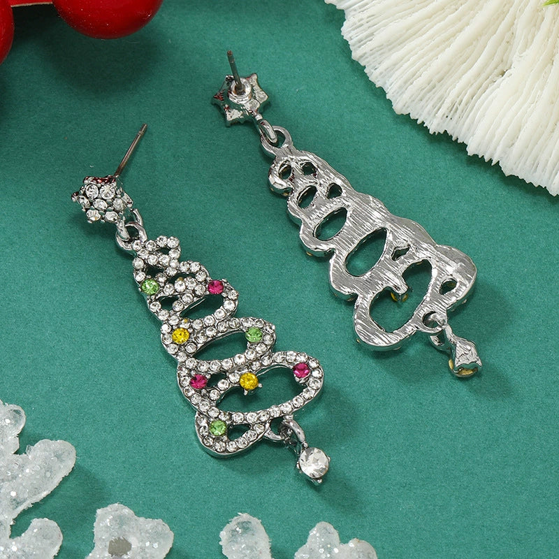 Wholesale Alloy Geometric Diamond Women's Earrings - Image 4