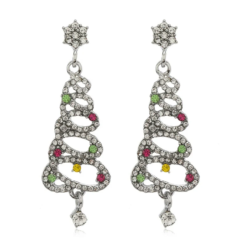 Wholesale Alloy Geometric Diamond Women's Earrings - Image 5