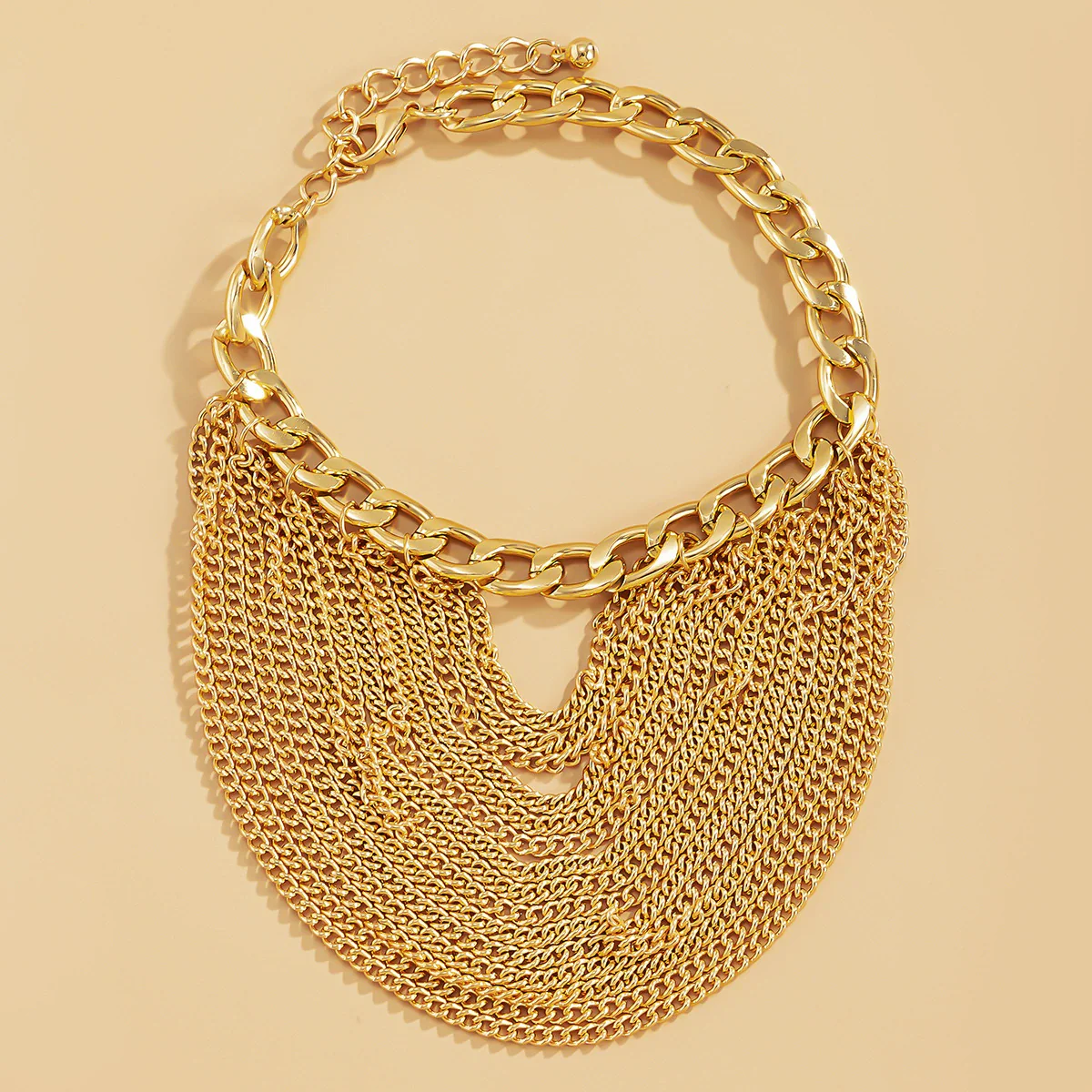 Wholesale Alloy Geometric Multi Layer Tassel Hip Hop Anklet For Women - Image 6