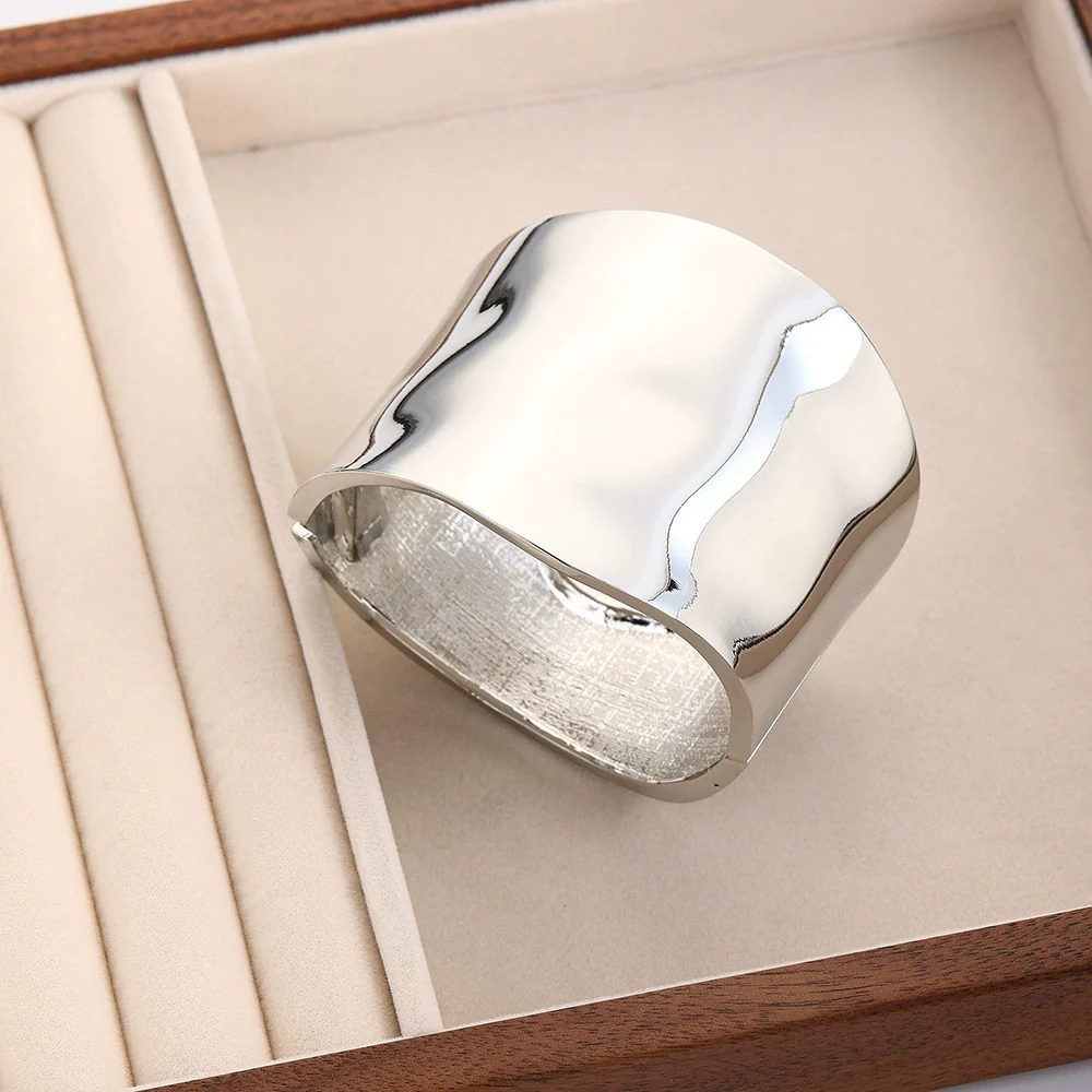 Wholesale Alloy Geometric Style Electroplating Unisex Spring Open Bracelet - Image 13