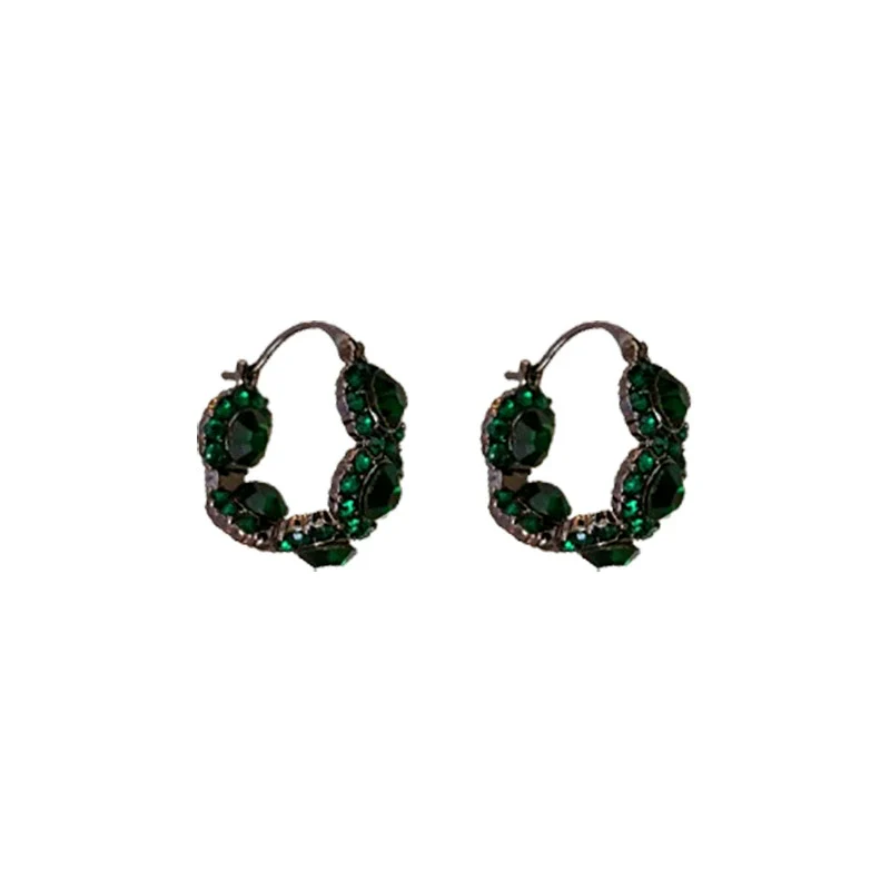 Wholesale Alloy Geometric Ushape Electroplated Women's Earrings With Retro Fashion Temperament And High Sense - Image 5
