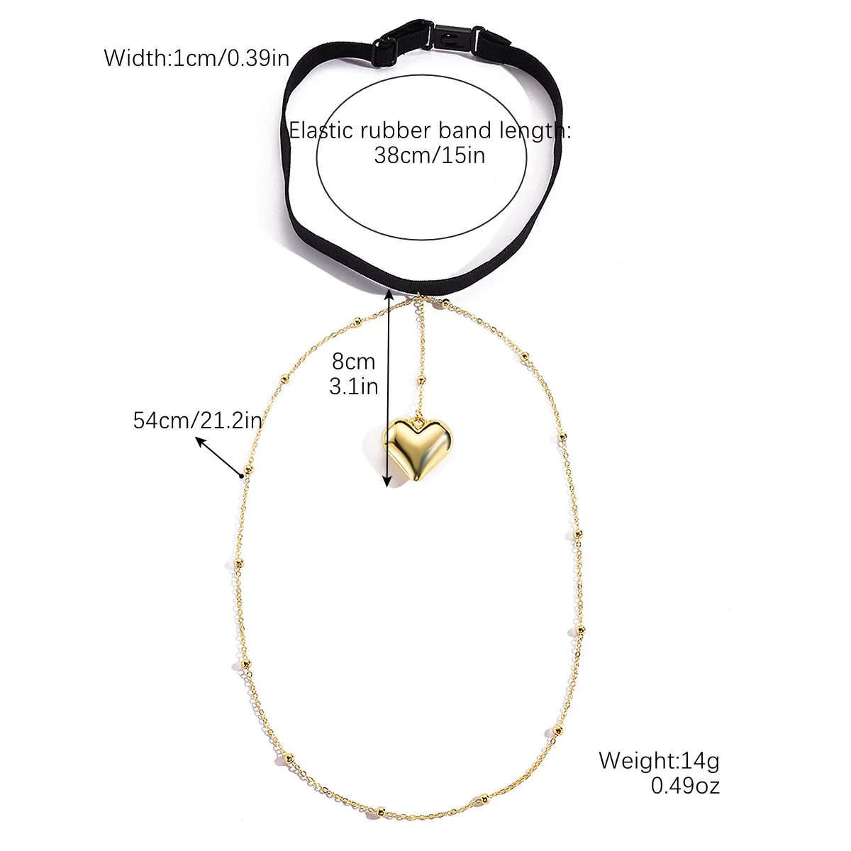 Wholesale Alloy Heart Pattern Electroplating Exaggerated Multichain Women's Thigh Leg Chain - Image 6