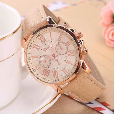 Wholesale Alloy Imitation Leather Strap Quartz Watch With Round Dial And Roman Numeral Scale Leisure Style - Image 14