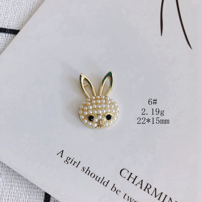 Wholesale Alloy Inlaid Jewelry Accessories With Bear And Rabbit Shapes For Earrings And Necklace - Image 11