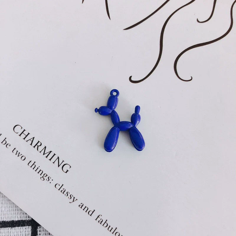 Wholesale Alloy Jewelry Accessories Spray Painted Abstract Puppy Earrings Pendant - Image 11