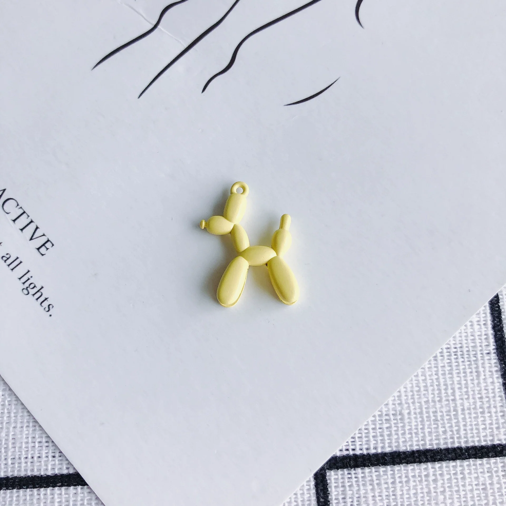 Wholesale Alloy Jewelry Accessories Spray Painted Abstract Puppy Earrings Pendant - Image 16
