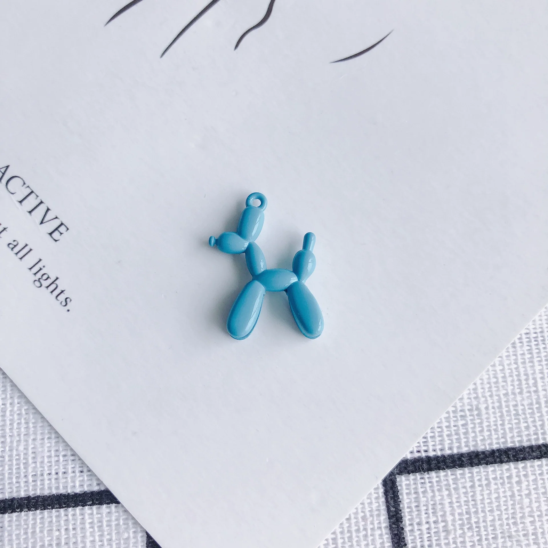 Wholesale Alloy Jewelry Accessories Spray Painted Abstract Puppy Earrings Pendant - Image 18