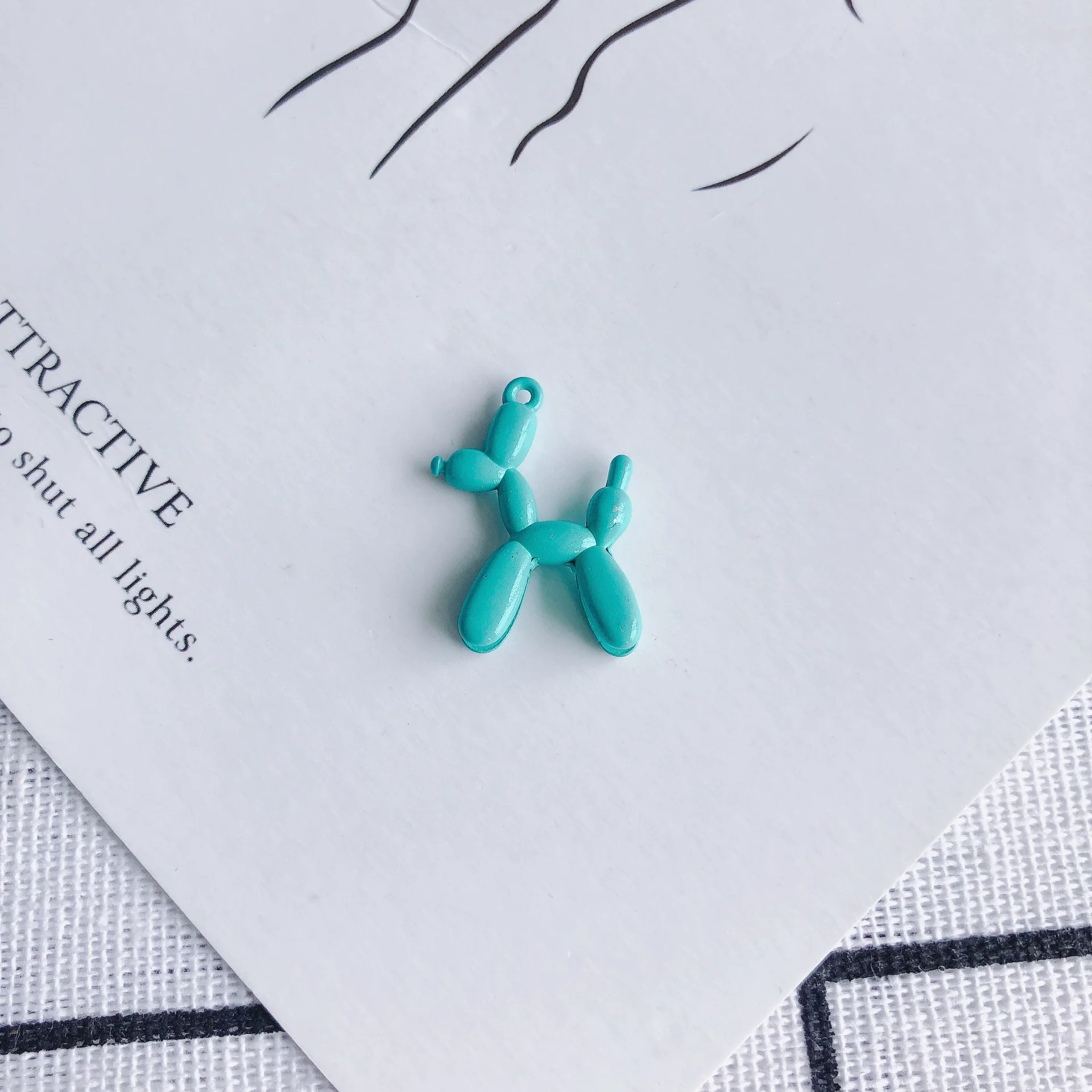 Wholesale Alloy Jewelry Accessories Spray Painted Abstract Puppy Earrings Pendant - Image 19