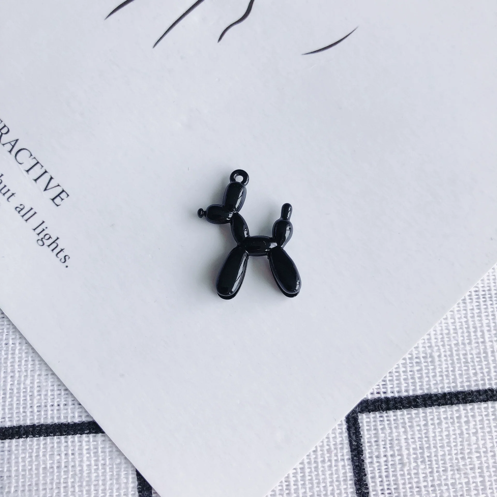 Wholesale Alloy Jewelry Accessories Spray Painted Abstract Puppy Earrings Pendant - Image 20