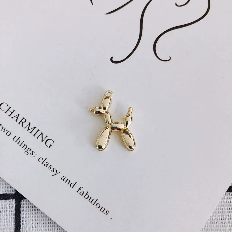 Wholesale Alloy Jewelry Accessories Spray Painted Abstract Puppy Earrings Pendant - Image 6
