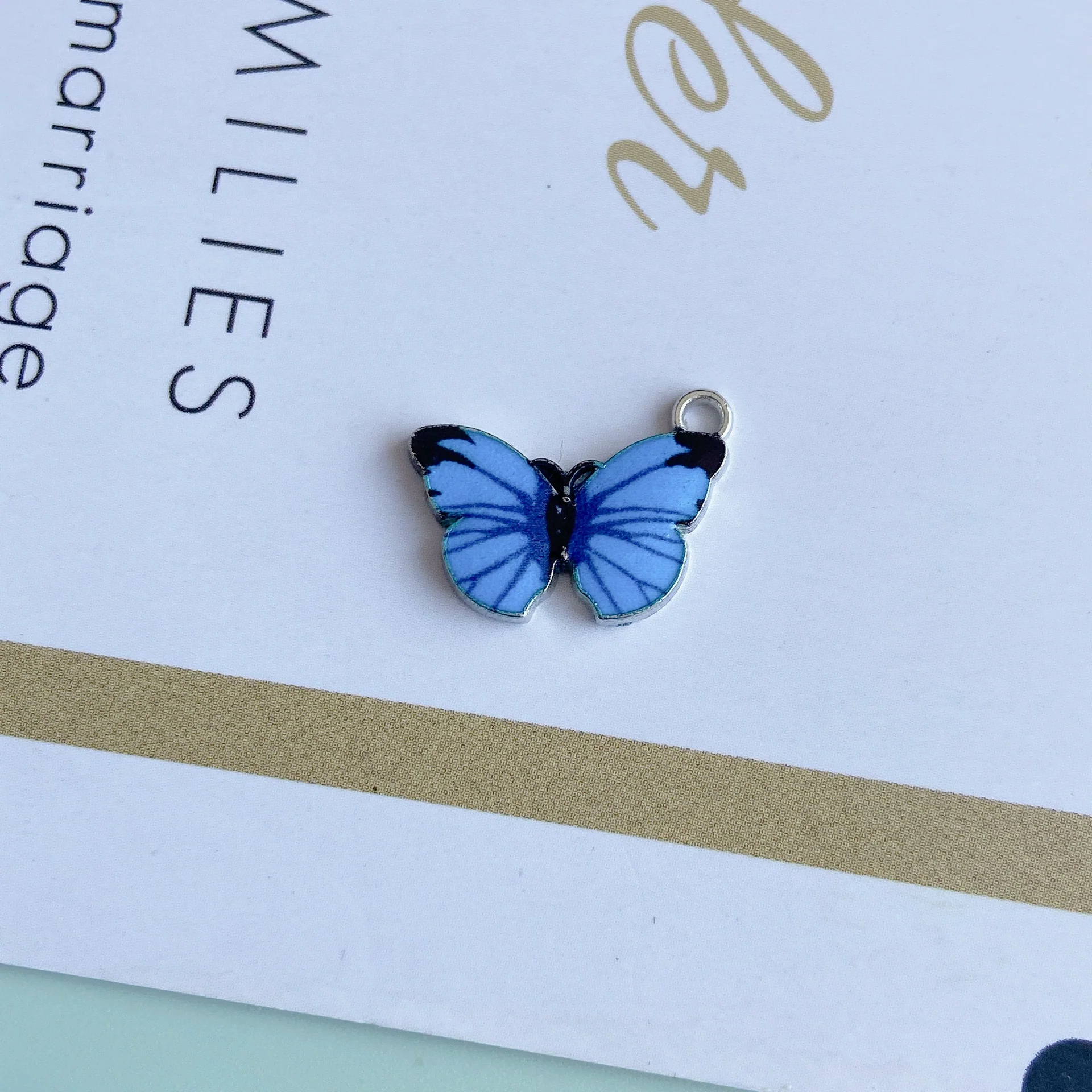Wholesale Alloy Jewelry Accessories With Printing Butterfly Design For Fashion Retro Style - Image 16