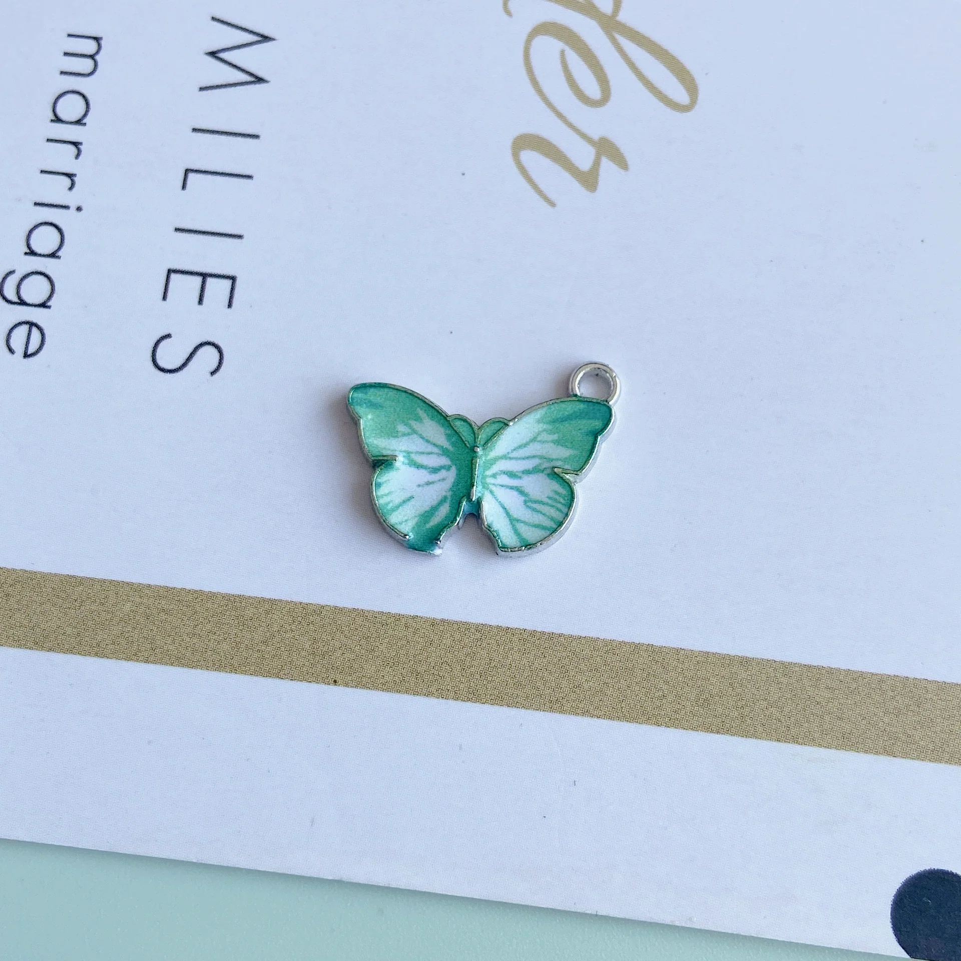 Wholesale Alloy Jewelry Accessories With Printing Butterfly Design For Fashion Retro Style - Image 21