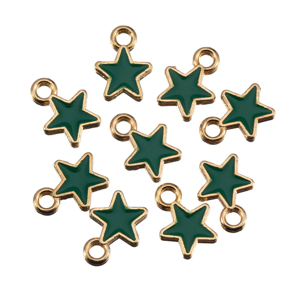 Wholesale Alloy Jewelry Pendant With Oil Dripping Process And Star Moon Shape For Necklace And Bracelet - Image 13