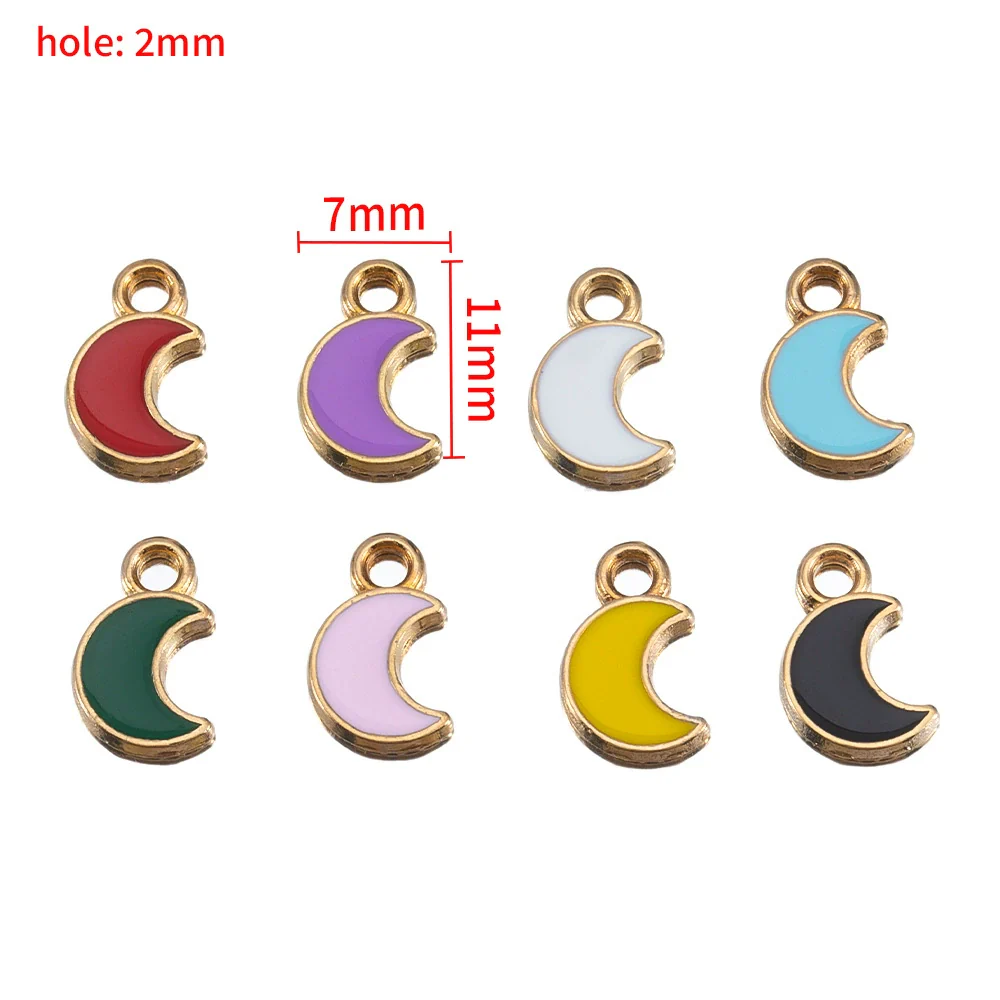 Wholesale Alloy Jewelry Pendant With Oil Dripping Process And Star Moon Shape For Necklace And Bracelet - Image 15