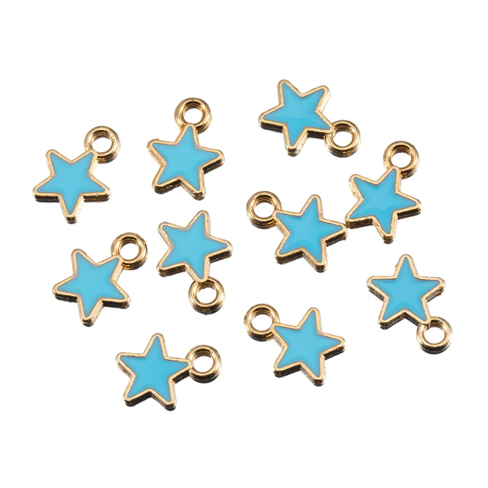 Wholesale Alloy Jewelry Pendant With Oil Dripping Process And Star Moon Shape For Necklace And Bracelet - Image 8