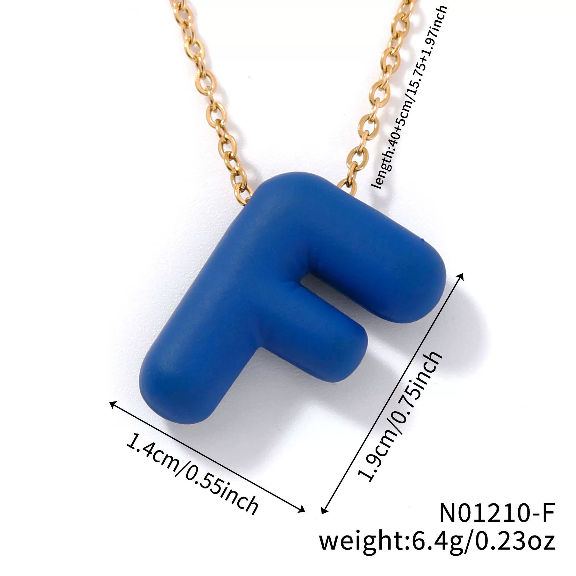 Wholesale Alloy Letter Pendant Necklace With O Chain And Electroplating Light Luxury Style - Image 11