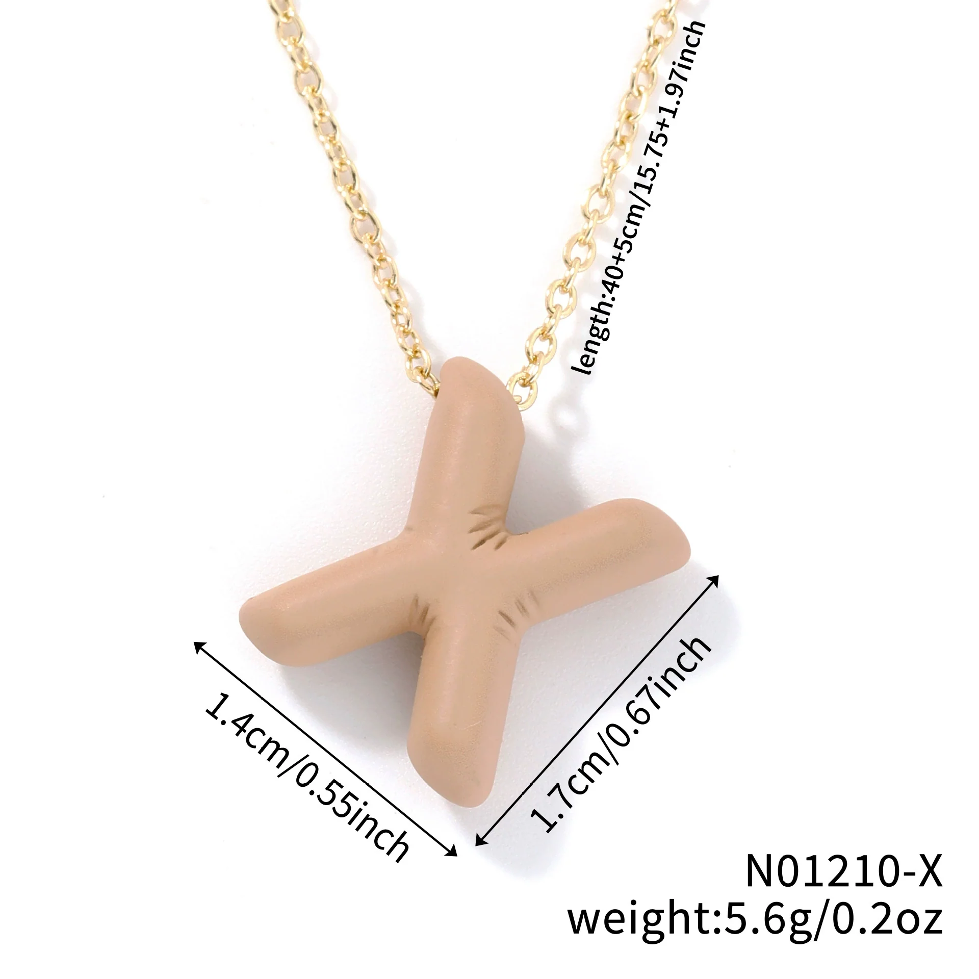Wholesale Alloy Letter Pendant Necklace With O Chain And Electroplating Light Luxury Style - Image 29