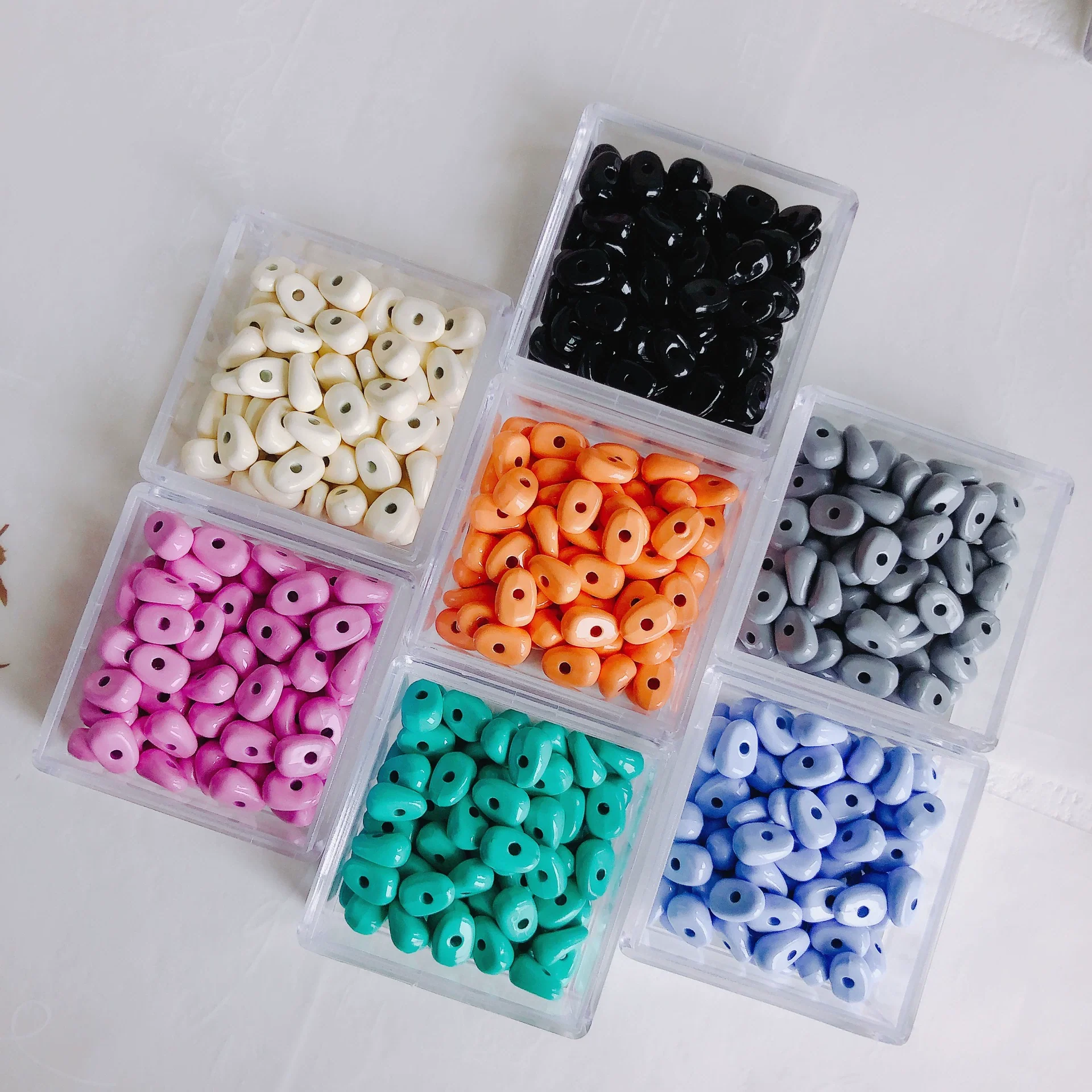 Wholesale Alloy Loose Beads For Jewelry Making Spray Painted Diy Handmade Beaded Necklace And Bracelet Accessories Environmentally Protected - Image 2