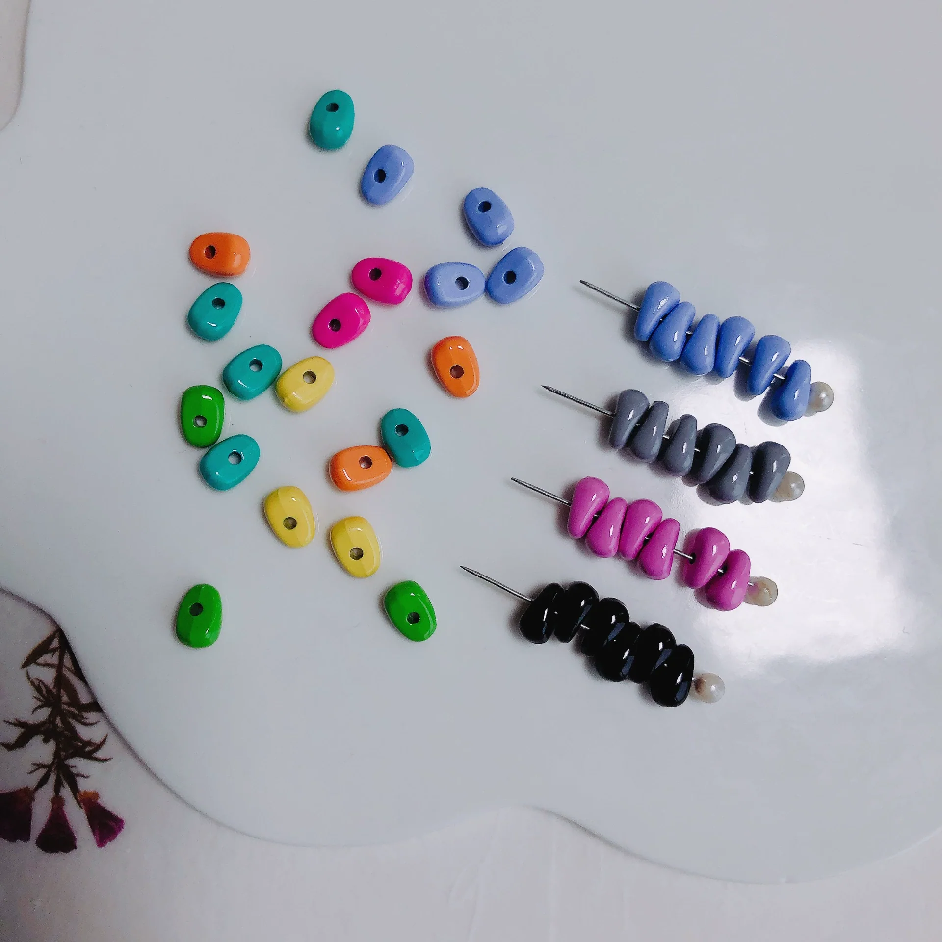 Wholesale Alloy Loose Beads For Jewelry Making Spray Painted Diy Handmade Beaded Necklace And Bracelet Accessories Environmentally Protected - Image 3