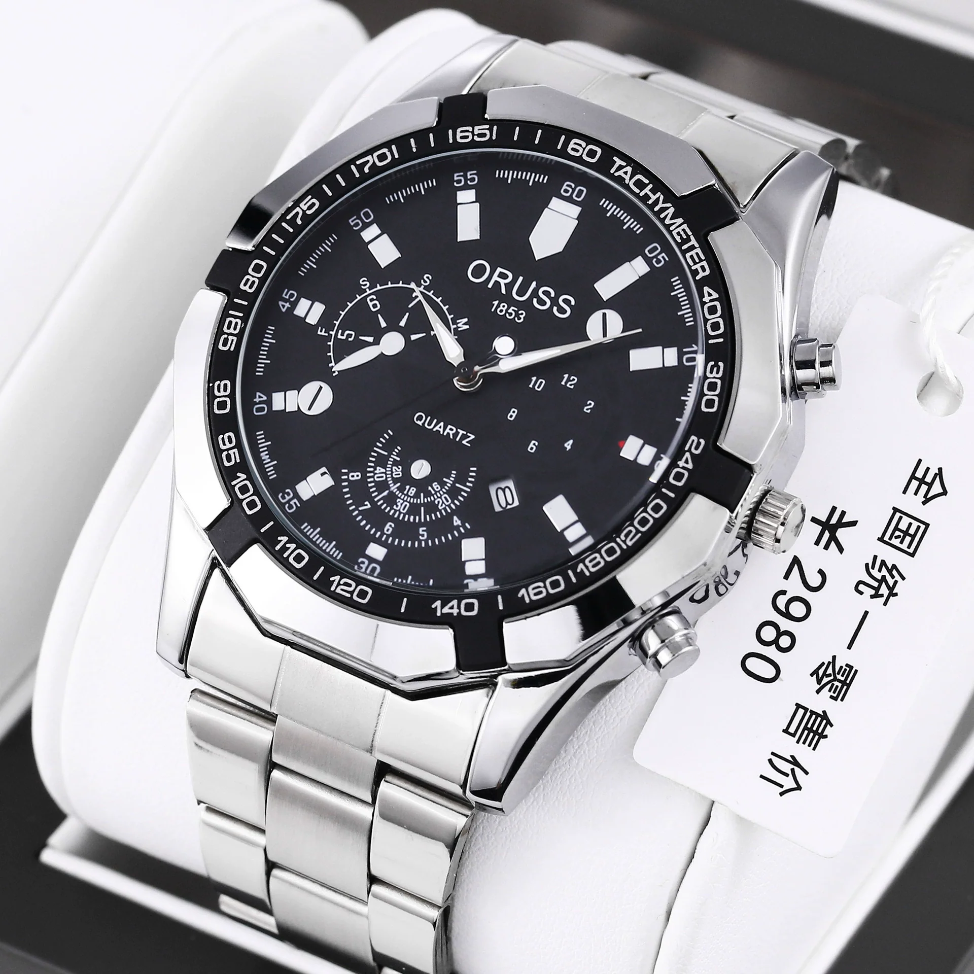 Wholesale Alloy Men's Business Style Round Dial Waterproof Luminous Watch