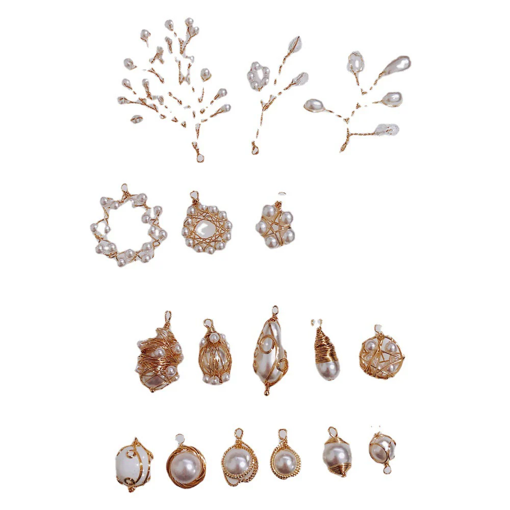 Wholesale Alloy Pearl Tassel Pendant Earrings Jewelry Accessories - Image 5