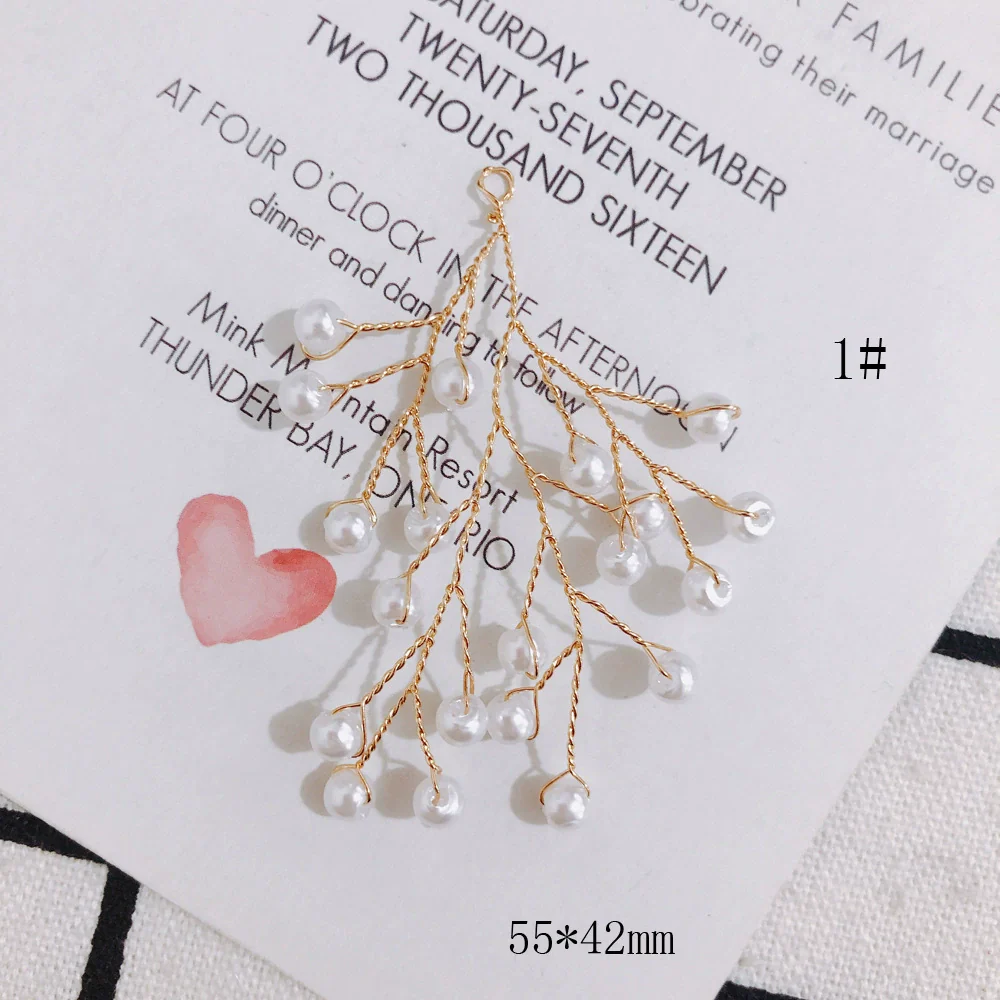 Wholesale Alloy Pearl Tassel Pendant Earrings Jewelry Accessories - Image 6