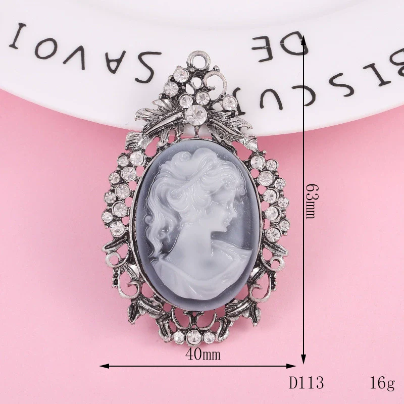 Wholesale Alloy Retro Antique Skull Head Accessories Gun Black Ghost Head Mask Electroplated Mobile Phone Case Jewelry Materials - Image 9