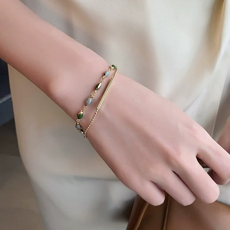 Wholesale Alloy Retro Geometric Electroplating Women's Bracelet - Image 2