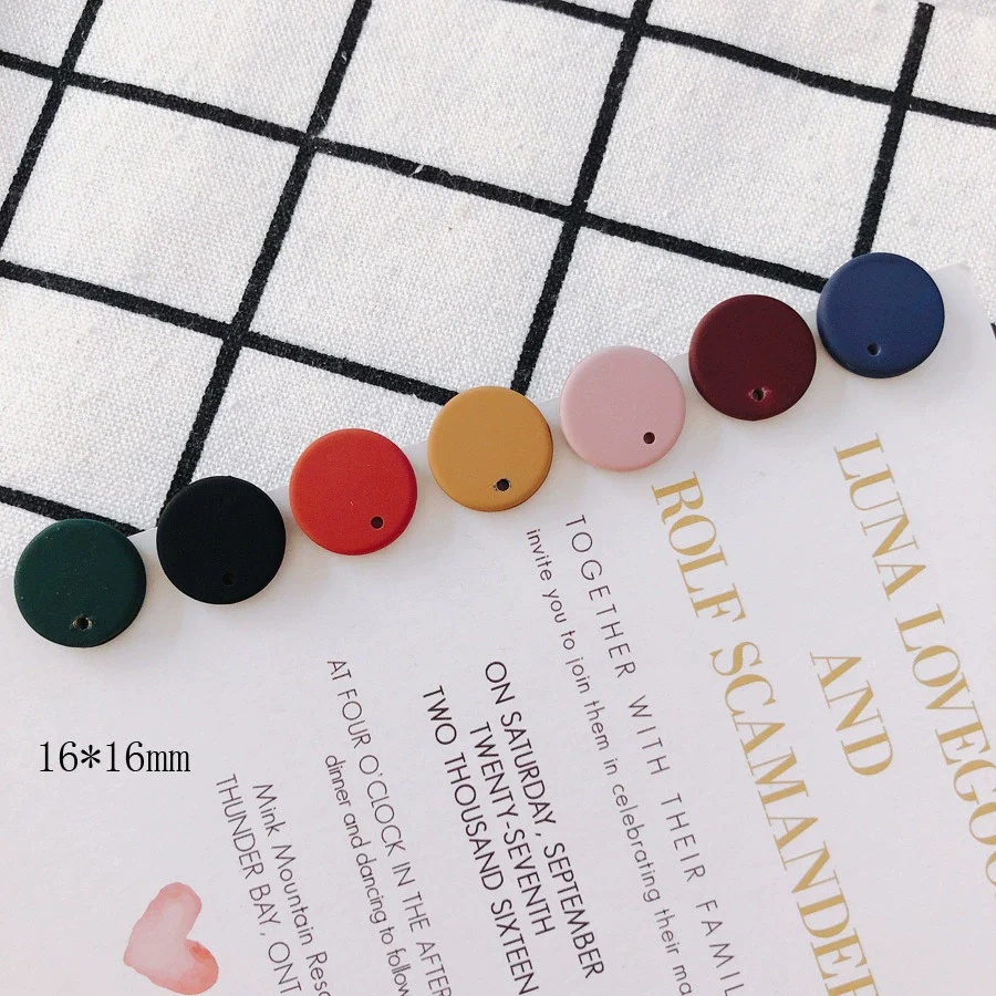 Wholesale Alloy Round Earrings With Spray Paint And Baking Paint Treatment Diy Jewelry Accessories - Image 4