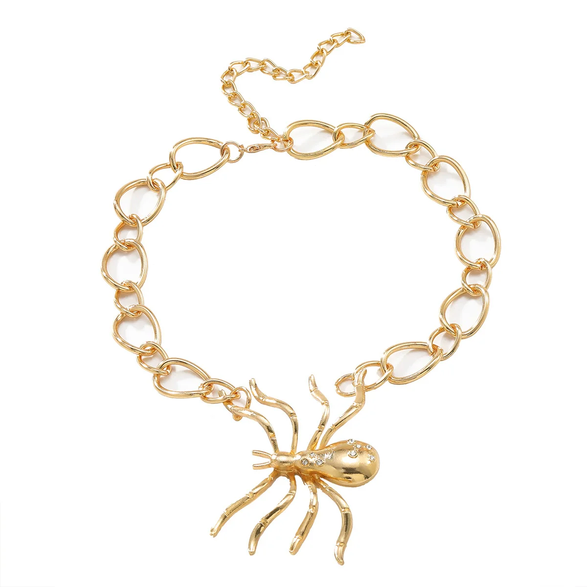 Wholesale Alloy Spider Pendant Jewelry Set With Electroplating For Women Necklace Ring Brooch Earrings - Image 5