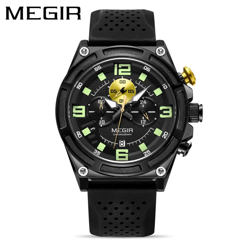 Wholesale Alloy Sports Multifunctional Luminous Waterproof Quartz Watch For Men With Round Dial - Image 2