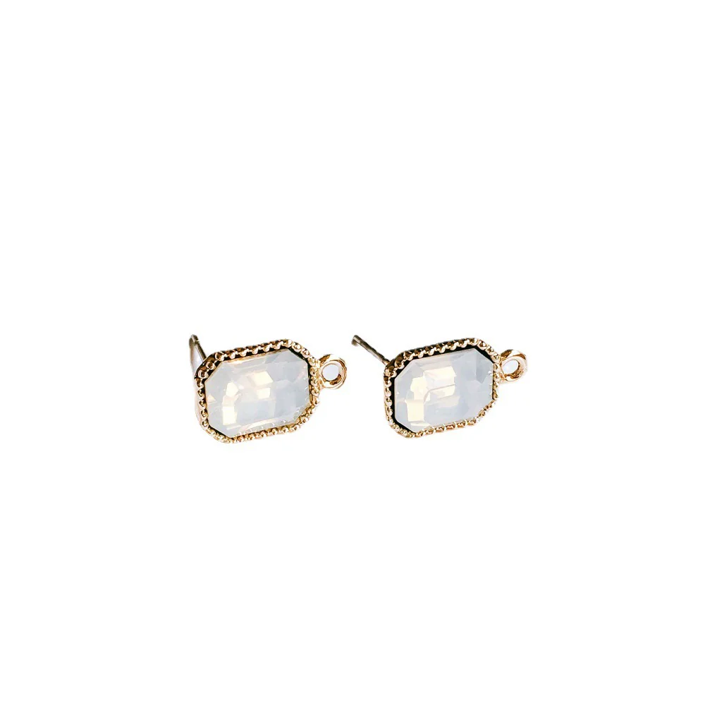 Wholesale Alloy Square Electroplated Earrings For Female As Allmatch Niche Jewelry Accessories - Image 5