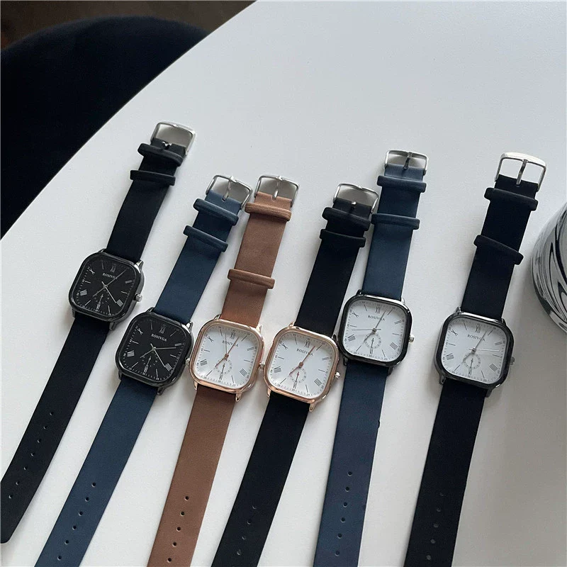 Wholesale Alloy Square Retro Watch With Roman Scale For Women Leisure Style - Image 5