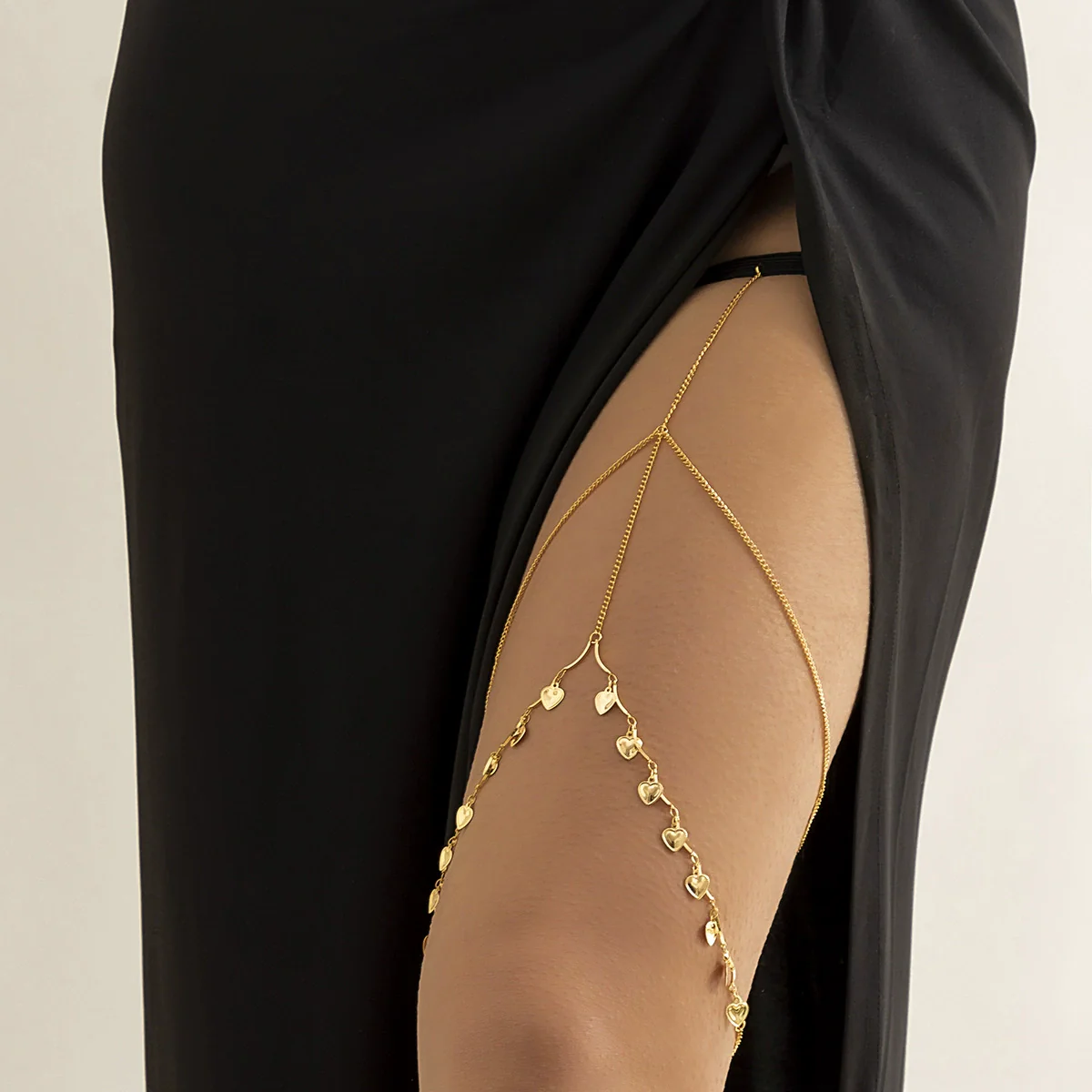 Wholesale Alloy Women's Simple Geometric Star Rhinestone Tassel Leg Ring Body Chain Thigh Chain - Image 13
