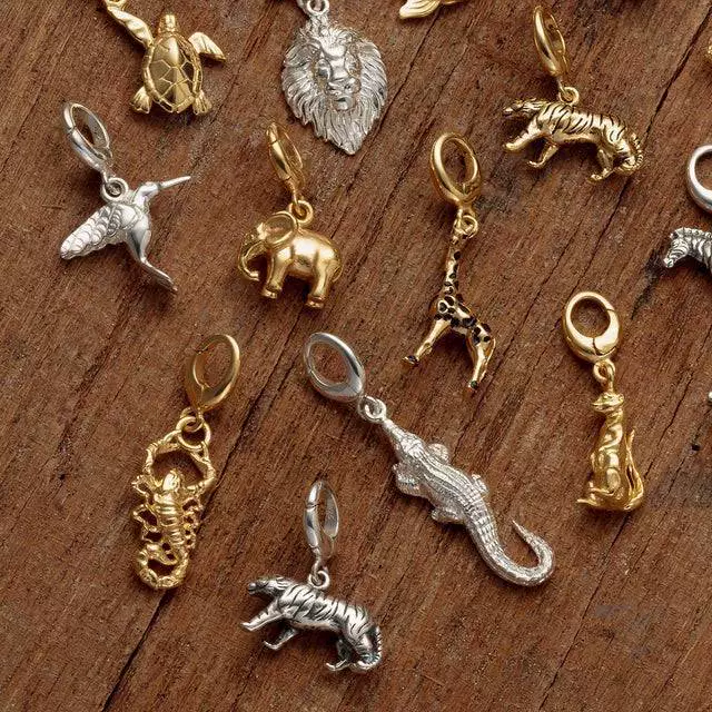 Wholesale Animal Series Pendant Stainless Steel Geometric Electroplated 18K Gold Color Unisex Diy Small Pendant