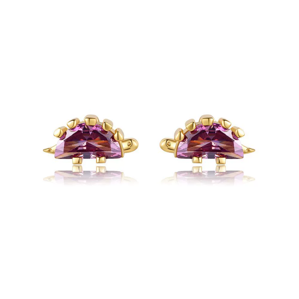 Wholesale Animal Style Zircon Earrings For Women Environmental Protection Copper With 925 Silver Needle And Real Gold Plating - Image 11
