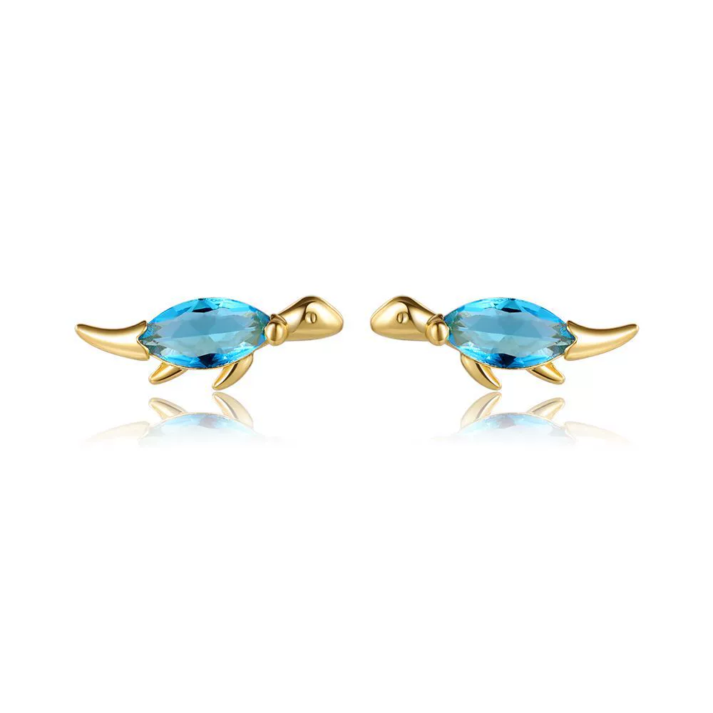Wholesale Animal Style Zircon Earrings For Women Environmental Protection Copper With 925 Silver Needle And Real Gold Plating - Image 13