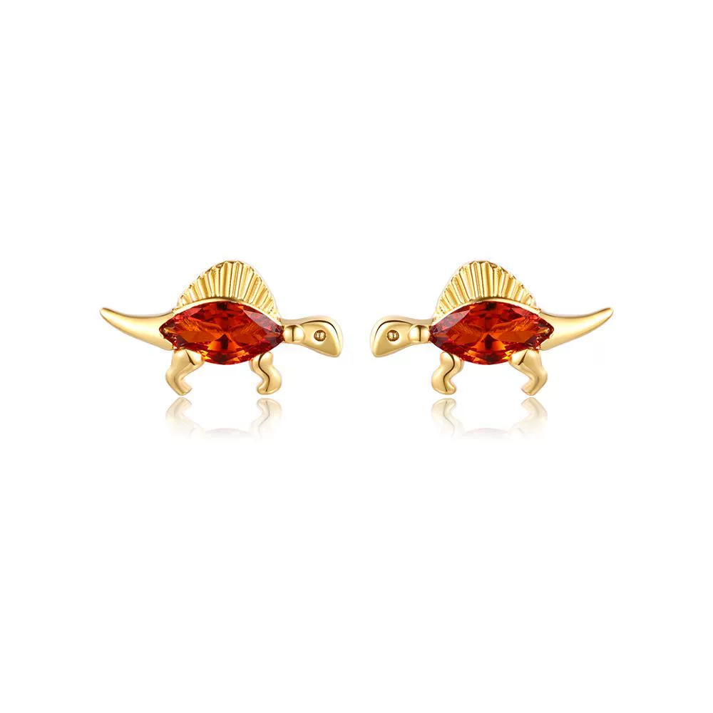 Wholesale Animal Style Zircon Earrings For Women Environmental Protection Copper With 925 Silver Needle And Real Gold Plating - Image 8